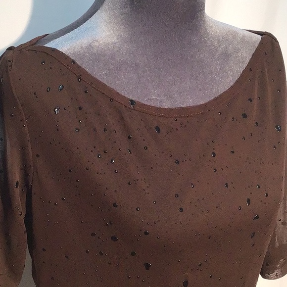 🌼Vintage Y2K🌼 a.aubrey splatter print top size large - Picture 1 of 12